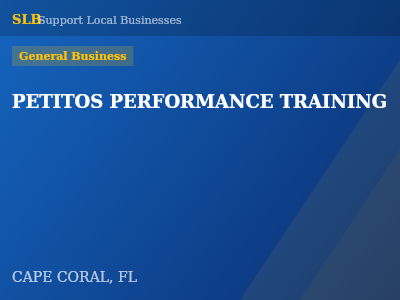 PETITOS PERFORMANCE TRAINING — General Business in CAPE CORAL, FL