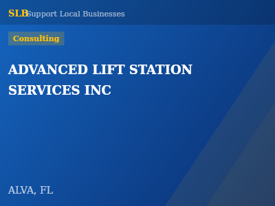 ADVANCED LIFT STATION SERVICES INC — Consulting in ALVA, FL