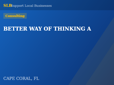 BETTER WAY OF THINKING A — Consulting in CAPE CORAL, FL