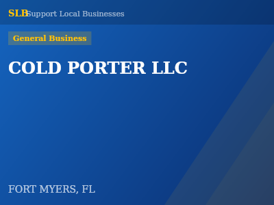COLD PORTER LLC — General Business in FORT MYERS, FL