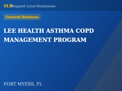 LEE HEALTH ASTHMA COPD MANAGEMENT PROGRAM — General Business in FORT MYERS, FL