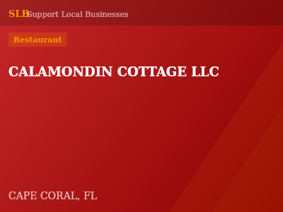 CALAMONDIN COTTAGE LLC — Restaurant in CAPE CORAL, FL