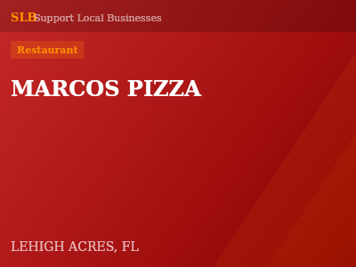 MARCOS PIZZA — Restaurant in LEHIGH ACRES, FL