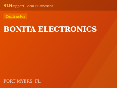BONITA ELECTRONICS — Contractor in FORT MYERS, FL
