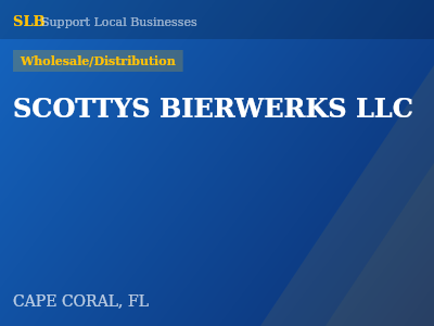 SCOTTYS BIERWERKS LLC — Wholesale/Distribution in CAPE CORAL, FL