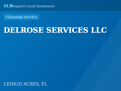 DELROSE SERVICES LLC — Cleaning Service in LEHIGH ACRES, FL