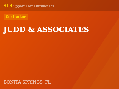 JUDD & ASSOCIATES — Contractor in BONITA SPRINGS, FL
