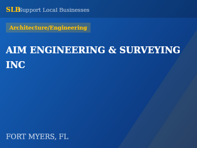 AIM ENGINEERING & SURVEYING INC — Architecture/Engineering in FORT MYERS, FL