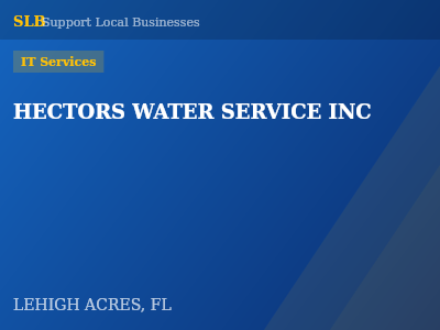 HECTORS WATER SERVICE INC — IT Services in LEHIGH ACRES, FL