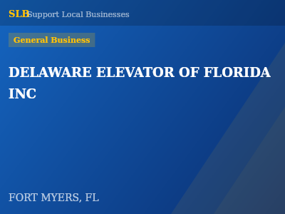 DELAWARE ELEVATOR OF FLORIDA INC — General Business in FORT MYERS, FL