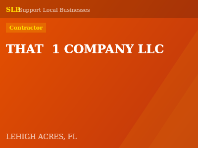 THAT  1 COMPANY LLC — Contractor in LEHIGH ACRES, FL