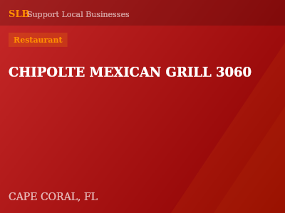 CHIPOLTE MEXICAN GRILL 3060 — Restaurant in CAPE CORAL, FL