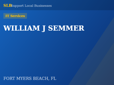 WILLIAM J SEMMER — IT Services in FORT MYERS BEACH, FL