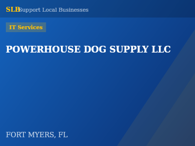 POWERHOUSE DOG SUPPLY LLC — IT Services in FORT MYERS, FL