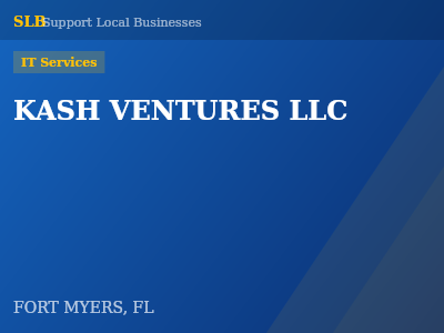 KASH VENTURES LLC — IT Services in FORT MYERS, FL