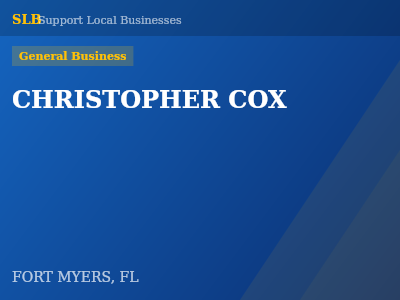 CHRISTOPHER COX — General Business in FORT MYERS, FL