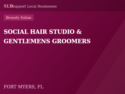 SOCIAL HAIR STUDIO & GENTLEMENS GROOMERS — Beauty Salon in FORT MYERS, FL