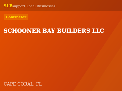 SCHOONER BAY BUILDERS LLC — Contractor in CAPE CORAL, FL