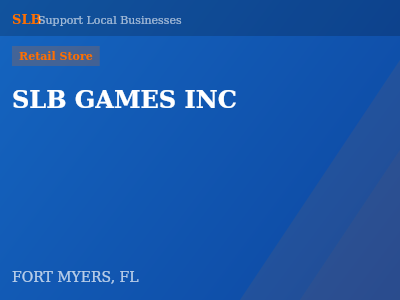 SLB GAMES INC — Retail Store in FORT MYERS, FL