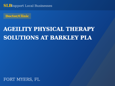 AGEILITY PHYSICAL THERAPY SOLUTIONS AT BARKLEY PLA — Doctor/Clinic in FORT MYERS, FL