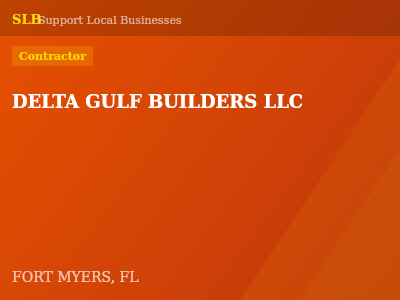 DELTA GULF BUILDERS LLC — Contractor in FORT MYERS, FL