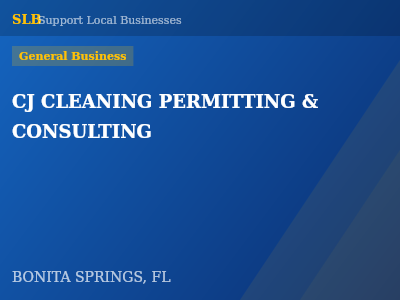 CJ CLEANING PERMITTING & CONSULTING — General Business in BONITA SPRINGS, FL