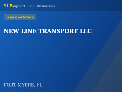 NEW LINE TRANSPORT LLC — Transportation in FORT MYERS, FL
