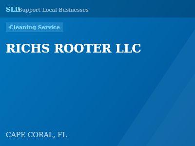 RICHS ROOTER LLC — Cleaning Service in CAPE CORAL, FL