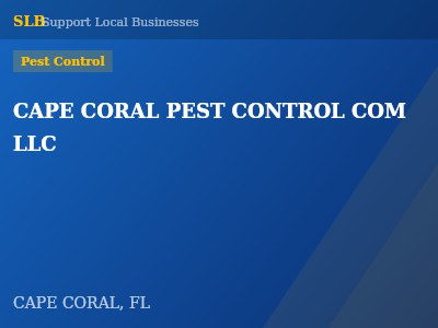 CAPE CORAL PEST CONTROL COM LLC — Pest Control in CAPE CORAL, FL