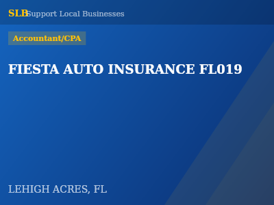FIESTA AUTO INSURANCE FL019 — Accountant/CPA in LEHIGH ACRES, FL