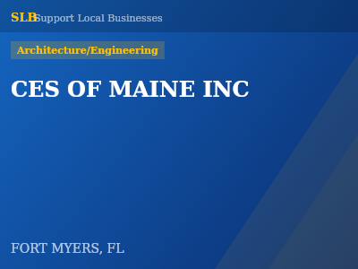 CES OF MAINE INC — Architecture/Engineering in FORT MYERS, FL