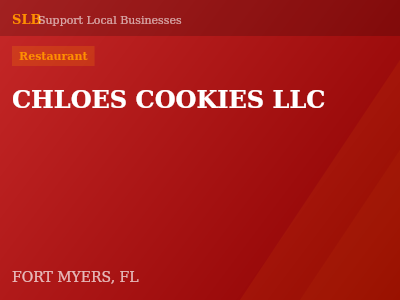 CHLOES COOKIES LLC — Restaurant in FORT MYERS, FL