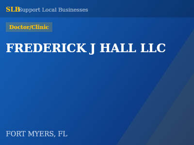 FREDERICK J HALL LLC — Doctor/Clinic in FORT MYERS, FL
