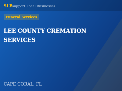 LEE COUNTY CREMATION SERVICES — Funeral Services in CAPE CORAL, FL