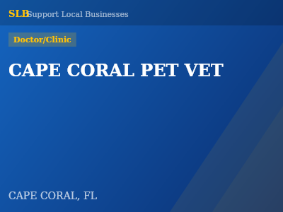 CAPE CORAL PET VET — Doctor/Clinic in CAPE CORAL, FL