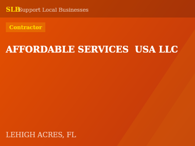 AFFORDABLE SERVICES  USA LLC — Contractor in LEHIGH ACRES, FL