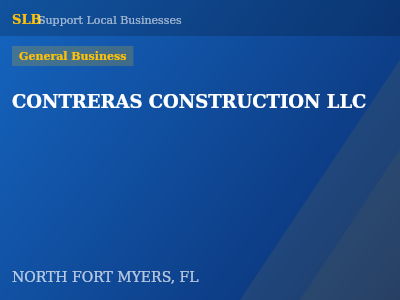 CONTRERAS CONSTRUCTION LLC — General Business in NORTH FORT MYERS, FL