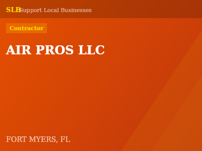 AIR PROS LLC — Contractor in FORT MYERS, FL
