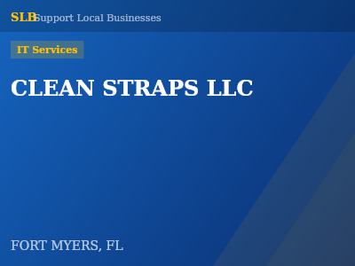 CLEAN STRAPS LLC — IT Services in FORT MYERS, FL