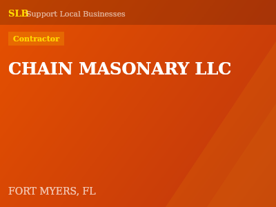 CHAIN MASONARY LLC — Contractor in FORT MYERS, FL