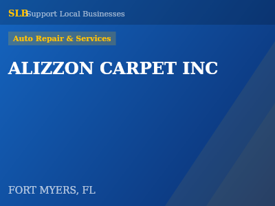 ALIZZON CARPET INC — Auto Repair & Services in FORT MYERS, FL
