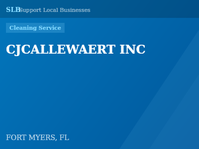 CJCALLEWAERT INC — Cleaning Service in FORT MYERS, FL