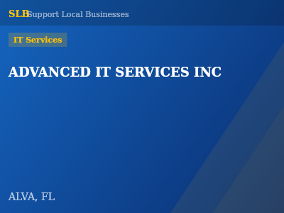 ADVANCED IT SERVICES INC — IT Services in ALVA, FL
