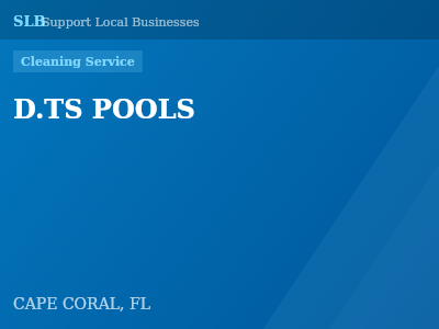 D.TS POOLS — Cleaning Service in CAPE CORAL, FL