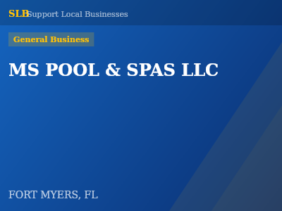 MS POOL & SPAS LLC — General Business in FORT MYERS, FL