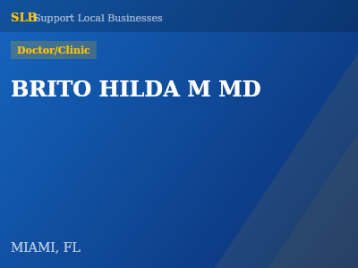 BRITO HILDA M MD — Doctor/Clinic in MIAMI, FL