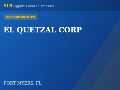 EL QUETZAL CORP — Accountant/CPA in FORT MYERS, FL