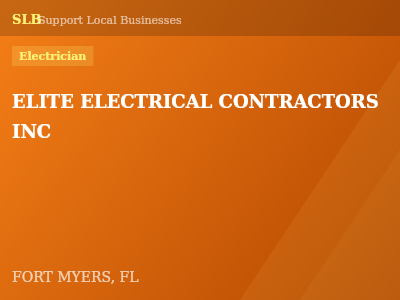 ELITE ELECTRICAL CONTRACTORS INC — Electrician in FORT MYERS, FL