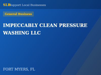 IMPECCABLY CLEAN PRESSURE WASHING LLC — General Business in FORT MYERS, FL
