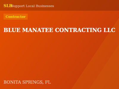 BLUE MANATEE CONTRACTING LLC — Contractor in BONITA SPRINGS, FL